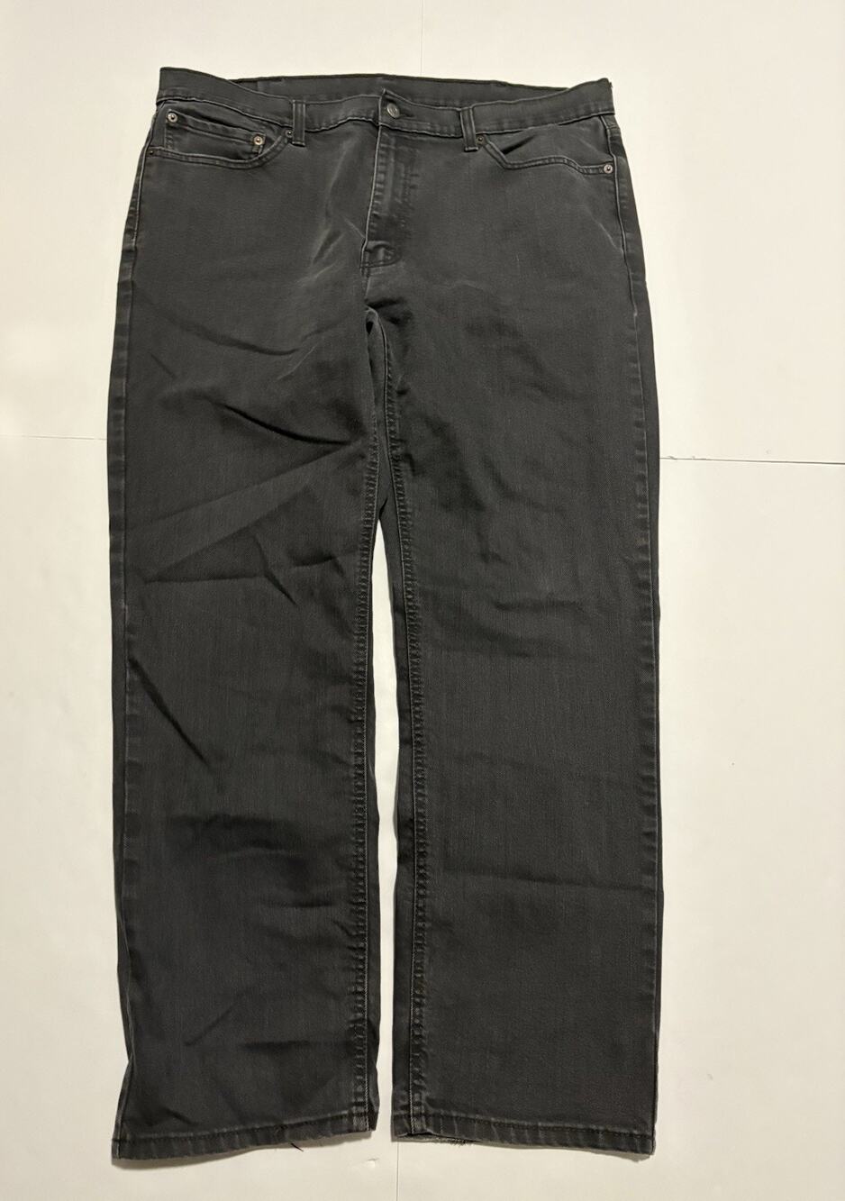 Levis 541 Jeans Mens 38x32 Gray Charcoal Wash Athletic Straight Denim Pants